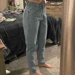 Misguided brand high rise mom jean